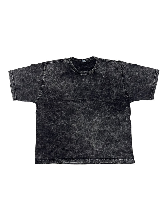 Acid wash tshirt - black