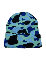 Camo beanie - Blue