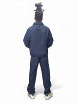 Strip Track Suit - Navy