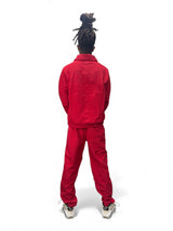 Strip Track Suit - Red
