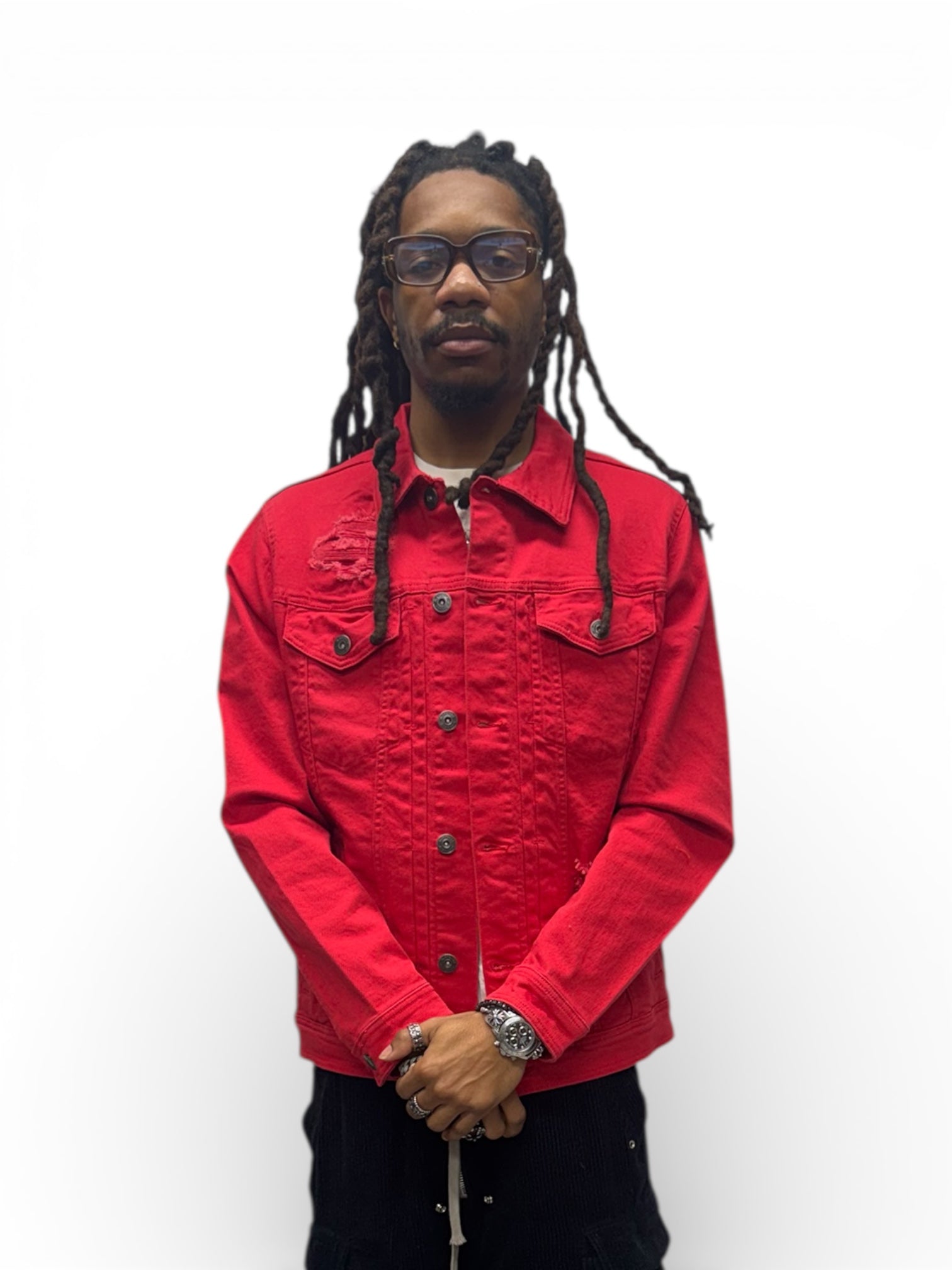 Jean Jacket - Red