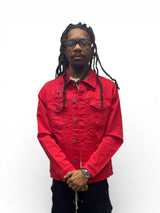 Jean Jacket - Red