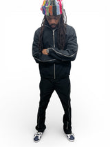 Black Zipper track suit