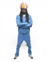 Sky Blue Zipper track suit